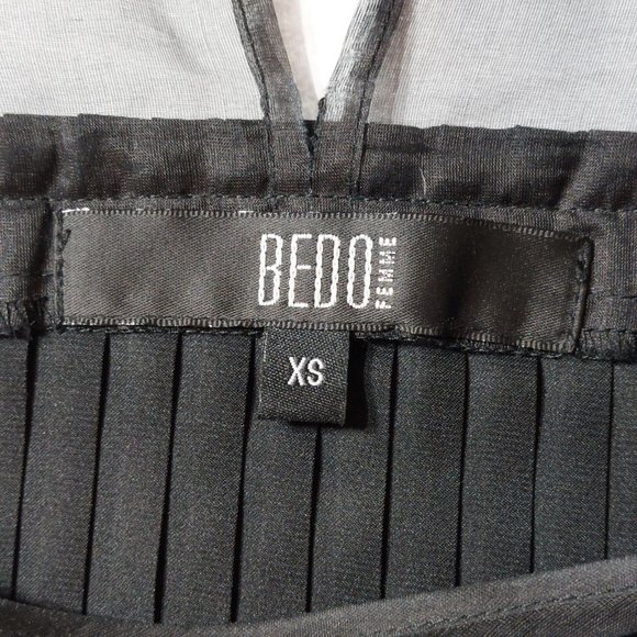Bedo Femme Semi Sheer Black Sleeveless Top - Size XS - Picture 4 of 7
